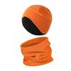 Gorro de Fleece Polar de Camada Dupla Transfronteiriço Esportivo para Corrida Gorro Espessado com Protetor de Orelha para Ciclismo à Prova de Vento e Frio Gorro de Inverno