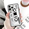 Funda de teléfono nueva estilo cinta de casete retro para iPhone15