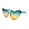 Gafas de sol transfronterizas europeas y americanas 2025 Gafas de sol con protección solar Gafas de sol con forma de corazón de melocotón Gafas de sol de moda a prueba de rayos UV