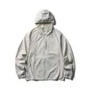 Yidao Vintage 2026 Primavera Nueva Estilo Montaña Exterior Ligera Protección Solar Camisa Pareja Bloque de Color Cremallera con Capucha Chaqueta
