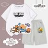 2025 Nuevo Estilo de Verano Perro Detective Hombre Niño Traje de Manga Corta para Niños Grandes Niños Guapos Conjunto de Dos Piezas 8