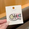 Linda Chica del Océano Dibujo Animado Pez Pinza para el Cabello Dulce Nuevo Versátil Flequillo Pinza Lateral Pinza de Pico de Pato Divertida