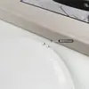 Pendientes Redondos de Disco con Cierre de Plata 925 para Mujer, Pendientes de Estilo Unisex de Gama Alta Versátiles de Nicho para Hombre, Accesorios para Orejas Estilo Minimalista Coreano Ins