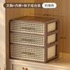 Caja de Almacenamiento Estilo Mid-Century para el Hogar Organizador de Cajones con Compartimentos para el Hogar Caja de Almacenamiento Multifuncional para Sujetadores y Calcetines