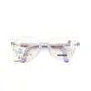 Montura de gafas para niños ovalada estilo infantil L89077, estilo coreano, con plaquetas nasales de silicona ajustables, cómoda para el uso diario, adecuada para miopía