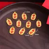 Aleación de zinc estilo antiguo bañado en oro paz y alegría colgante de goteo de aceite accesorios para joyería DIY etiqueta de carácter estilo chino colgante de llavero