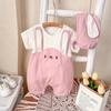 Traje de baño de una sola pieza de algodón puro de clase A de verano para mujer con diseño de pedos de bebé, súper lindo, con diseño de luna llena de dibujos animados de cien días, Ha Yi, traje de escalada 1