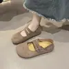 Sapatos Mary Jane Macios com Salto Aumentado Estilo Retrô para Mulheres, Novo Modelo Verão 2026, Sapatos Casuais Rasos com Fivela Dupla Atacado