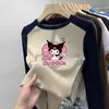 Moda Infantil Elegante e da Moda para Primavera, Outono e Inverno, Camisetas Básicas Engrossadas de Veludo Alemão para Meninos e Meninas, Camisetas de Manga Longa, Tops Infantis de Tamanho Médio e Grande