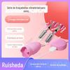 Vibrador Clitoriano Recarregável, Vibrador Anal, Pinças para Mamilos, Massagem Mamária, Sedução Masculina e Feminina, Dispositivo de Masturbação Feminina, Provocação