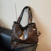 Bolsas Retrô Transfronteiriças para Mulheres, Bolsas Transversais de Ombro de Grande Capacidade para Comércio Exterior, Bolsas Tote Simples Casuais, Atacado de Fabricantes