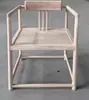 Nueva Silla de Madera Maciza de Olmo Viejo Chino Muebles de Madera Blanca Silla Redonda con Respaldo Silla Principal Blanca en Blanco Silla de Té Blanca en Blanco