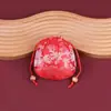 Bolsas de Brocado Estilo Antiguo, Bolsitas Redondas con Cordón de Perlas, Bolsitas Vacías, Bolsas de Almacenamiento para Regalos de Joyería al por Mayor