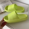 Sandalias de Verano para Pareja para Casa para Hombre y Mujer para Uso Interior y Exterior para Baño Estilo Japonés Color Puro Sandalias de Plataforma Gruesa 5529Cs