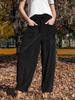 Amazon 2025 Pantalones Harem de Pana para Mujer Sueltos de Pierna Ancha Casual Adelgazantes Estilo Transfronterizo Europeo y Americano