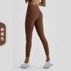 Calças de Yoga Nuls de Cintura Alta para Mulheres, Estilo Europeu e Americano, Justas, Calças Fitness com Efeito Levanta Bumbum Pêssego, Essenciais Esportivos para Yoga, Calças de Verão