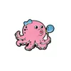 Parque de Animales Marinos de Dibujos Animados Acuario Merchandising Metálico Cultural y Creativo Broche de Aceite Goteante Decoración Versátil de Moda para Niños y Adultos