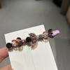 Coreia do Sul Dongdaemun Tecido de Cristal Grampo de Cabelo Acessório de Cabeça Floral e com Diamantes Clipe Lateral Clipe para Franja Clipe para Cabelo Quebrado Clipe Bico de Pato Acessório de Cabeça