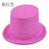 Chapéu de Halloween Chapéu Topper Chapéu Lincoln Chapéu Mágico Chapéu Alto com Glitter em Pó Chapéu Redondo Chapéu Alto com Pó Dourado