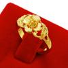 Anillo de Oro Aluvial para Mujer Que No Se Desvanecerá por Mucho Tiempo, Anillo Abierto Dulce de Imitación Oro de Nicho para Mujer, Accesorios de Aleación de Cobre, Venta al por Mayor de Productos Nuevos
