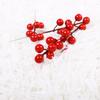 Venta al por mayor de frutos rojos navideños, cerezas pequeñas, adornos navideños, suministros de decoración para árboles de Navidad.
