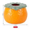 Fábrica atacado boa sorte vaso de flores decorativo laranja vaso de flores de plástico em forma de laranja coisa de pensamento vaso pequeno laranja