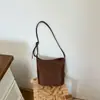 Bolso Pequeño Cuadrado Cruzado de Color Sólido de Alta Gama con Diseño de Nicho Estilo Coreano, Bolso de Hombro Exquisito para Niñas para Compras y Retoques de Maquillaje