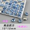 Alternativa a los Pedrería para Uñas K9, Cuadrado 10 mm Corte Nido de Pájaro Base Puntiaguda Vidrio Multifacético Lote Completo Brillantes Decoraciones de Pedrería para Uñas DIY