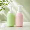 En stock botella de espuma mousse de 500 ml con hombros redondos y fondo plano, botella de burbujas de PE para limpiador facial, jabón de manos de burbujas, botella de plástico vacía