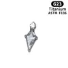 Pendientes de Titanio F136 de Grado Médico con Circonita Súper Brillante, Rosca Interna, Base Plana, Pendientes No Extraíbles, Piercings para Labio de Ópalo, Piercings para Cartílago