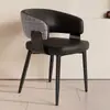 Cadeira de Jantar com Encosto de Luxo Leve Italiano Cadeira Casa Restaurante Nórdico Moderno Minimalista Cadeira com Encosto Banqueta de Negociação de Hotel