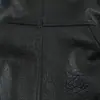 Chaqueta de Cuello Alto con Delantero Asimétrico de Piel Sintética para Mujer Otoño 2026, Estilo Europeo y Americano, Multibolsillos, Chaqueta de Cuero de Motocicleta de Corte Holgado
