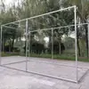 Cabideiro de tubo de aço galvanizado, suporte para canos de água, suporte para sombrinha, treliça para uvas, suporte para flores, suporte para frutas, estendal de colcha quadrado de chão