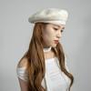 Suministro Transfronterizo Europeo y Americano Moda Casual Otoño e Invierno Tela de Lana Boina Sombrero de Pintor Sombrero de Moda para Mujer Sombrero de Moda