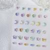 Venda quente transfronteiriça colorida fada Aurora colorida mista acessórios de unha fada fria tridimensional doce menina acessórios de unha Diamante