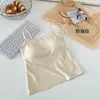 Base de maquillaje líquida sin rastro, sensación de piel desnuda, un hombro, espalda hermosa, camisola, ropa interior para mujer con copas, ropa interior, ropa exterior, chaleco largo sin tirantes