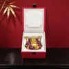 Fábrica Tubao Barriga Grande Buda Maitreya Giratório Yuanbao Moedas de Cobre Buda Risonho Mesa de Casa Liga de Zinco Ornamento de Atração de Riqueza