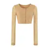 Traje feminino estilo francês coleção outono 2026: top de cardigã com textura de renda, puro e sedutor + vestido tubinho justo bodycon