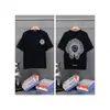 Transfronterizo. Diseño de Marca de Moda 26Ss Estampado de Letras de Herradura. Camisas Casuales de Manga Corta de Moda para Hombres, Mujeres y Parejas