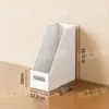 [Processamento Personalizado] Caixa de Armazenamento para Mesa com Painel Perfurado Suporte para Livros para Livros de Estudante e Organizador de Documentos de Escritório