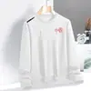 Moletom Masculino 280g, Adequado para Primavera e Outono, Solto e Versátil, Estiloso Pulôver Gola Redonda Casual