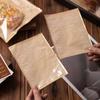 Bolsa para Empaque de Pan Bagel Sándwich Europea Bolsa para Tostada Alimentos Horneados Grado Alimenticio Transparente Bolsa de Empaque a Prueba de Aceite Papel Kraft