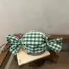 Estilo Coreano 2026 Primavera Nueva Moda Cuadros Fresco y Elegante Textura Tipo Caramelo Versátil Bolso Pequeño de Hombro Cruzado