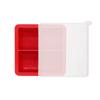 Popular Transfronterizo Bandeja de Hielo de Silicona 4-Rejilla 6-Rejilla Cubo de Hielo Cuadrado Molde de Hielo Cuadrado con Tapa Bandeja de Hielo de Color Puro Molde de Hielo