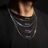 Colar Nicho Ossos de Cobra Não Desbota em Aço Titânio para Mulheres, Corrente de Pescoço de Luxo Leve com Toque de Alto Padrão, Corrente de Clavícula, Acessório Estilo Minimalista Ins