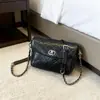 Bolsa de Corrente Acolchoada Estilo Chanel, Moderna e Versátil, Nova 2026, Casual Simples, Nicho, de Ombro, Transversal