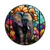 Explosões Transfronteiriças Pato Cavalo Elefante Galo Guaxinim Redondo Acrílico Pintado Decoração de Janela Artesanato Pingente Decorações de Casa