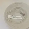 Estilo de Nicho, Gama Alta, Lujo Ligero Cadena para Clavícula Redonda con Perlas para Mujer, Collar Retro Simple de Cristal de Hielo con Perlas