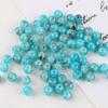 Nuevas cuentas de imitación de mármol con agujero de 8 mm, cuentas de ágata de porcelana azul y blanca, material para pulseras DIY.