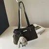 Moda Otoño Invierno Versátil Bolso Femenino Bajo el Brazo Simple de Moda Tendencia Bolso de Hombro Único Mate para Oficina y Viajes